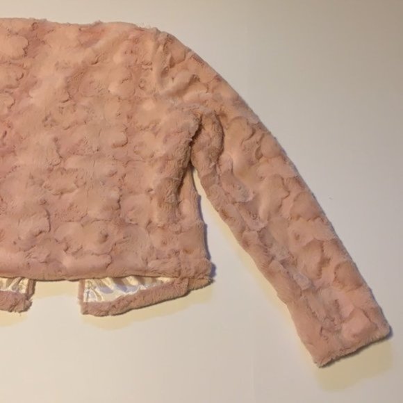 Handmade Bedazzled Pink Minky Blazer - Women’s Size XS - Picture 8 of 12